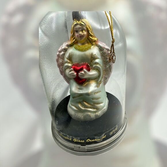 Angel Mouth Blown Glass Ornament by Unique Treasure Collection Limited Series - Picture 1 of 3